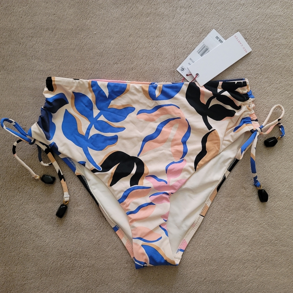 Red Carter Women's Day Dreaming Highwaist Multi-color Bikini Size Small NWT